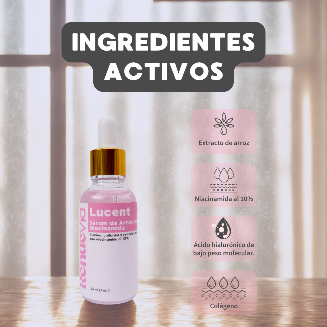 Lucent. Serum de arroz con niacinamida