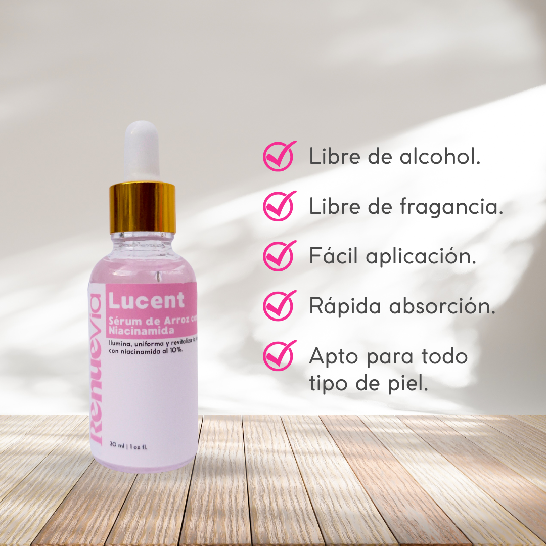 Lucent. Serum de arroz con niacinamida