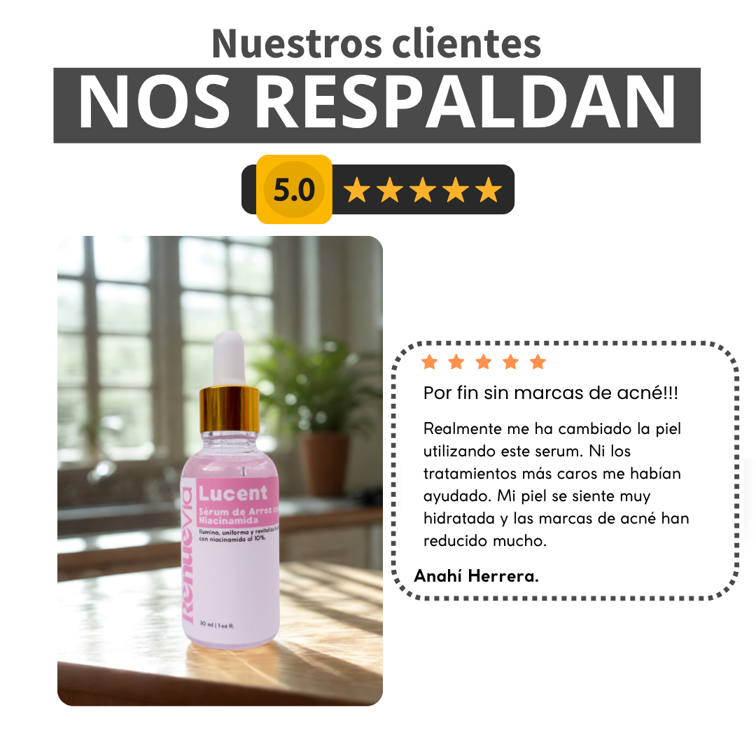 Lucent. Serum de arroz con niacinamida