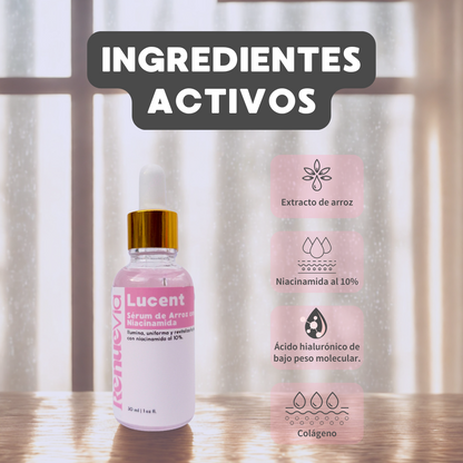 Lucent. Serum de arroz con niacinamida