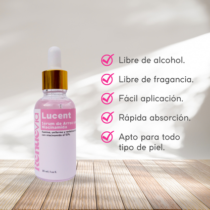 Lucent. Serum de arroz con niacinamida