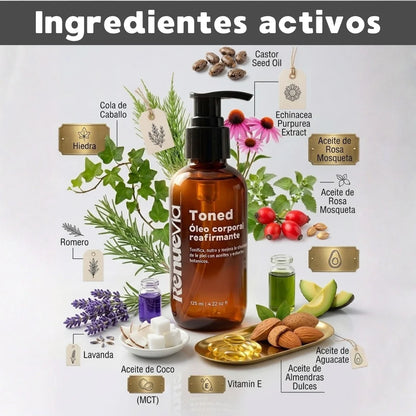 Reafirma 24/7 Kit Reafirmante Herbal - Gel y Aceite Natural para Celulitis y Firmeza